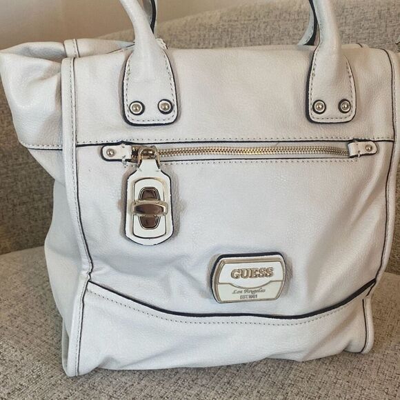 Guess white leather handbag - Picture 3 of 12
